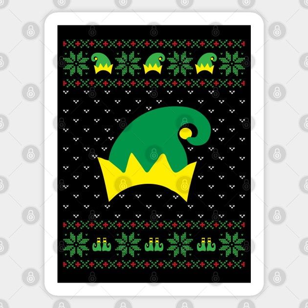 Elf christmas Sticker by MZeeDesigns